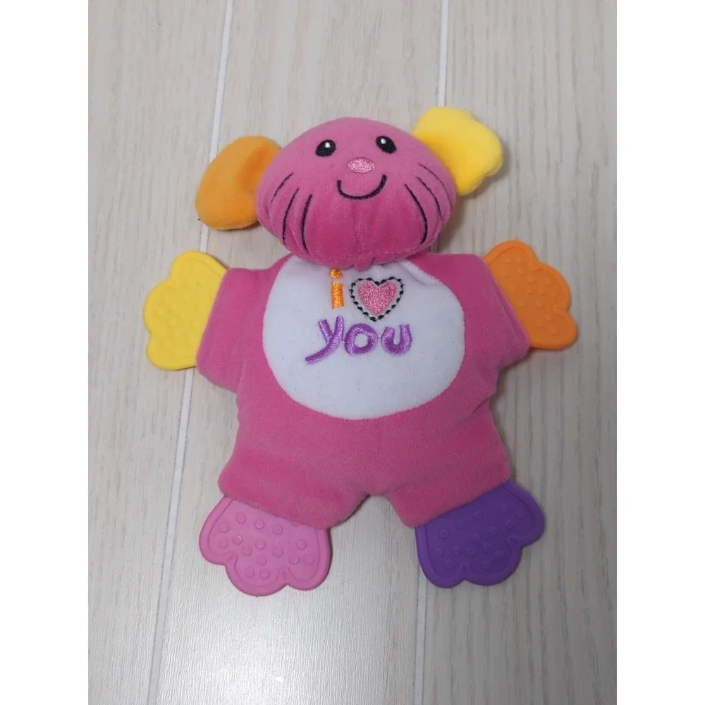 Scholastic for Baby pink mouse I love heart you teether lovey orange yellow